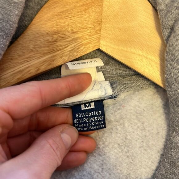 Universal Studios The Simpsons Duff Beer Can Holder Gray Hoodie Men's Sz Medium - Picture 9 of 11